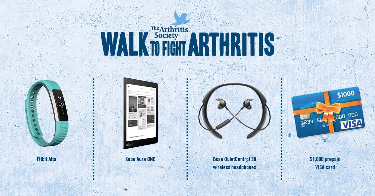 Walk to Fight Arthritis Prizes
